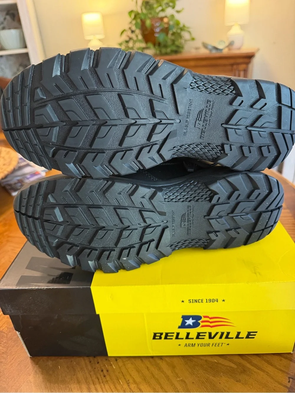 Men's Black Tactical Work Boots. Belleville.